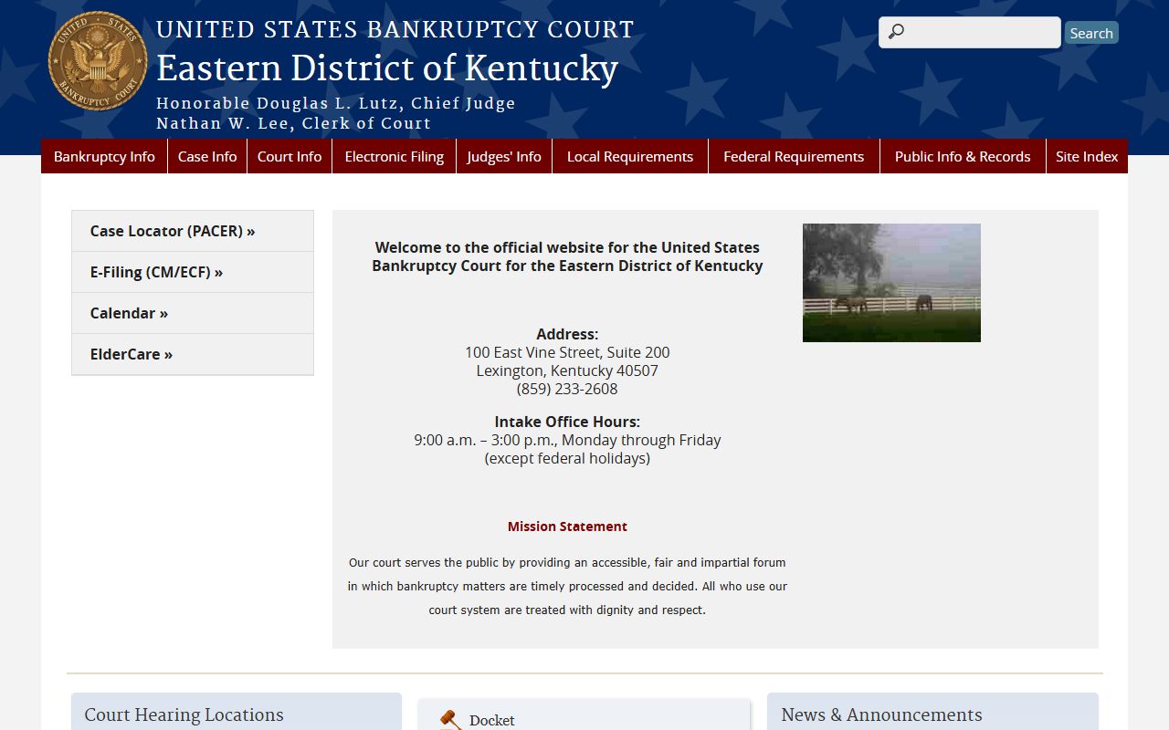 Johnson County Circuit Court bankruptcy court record channel