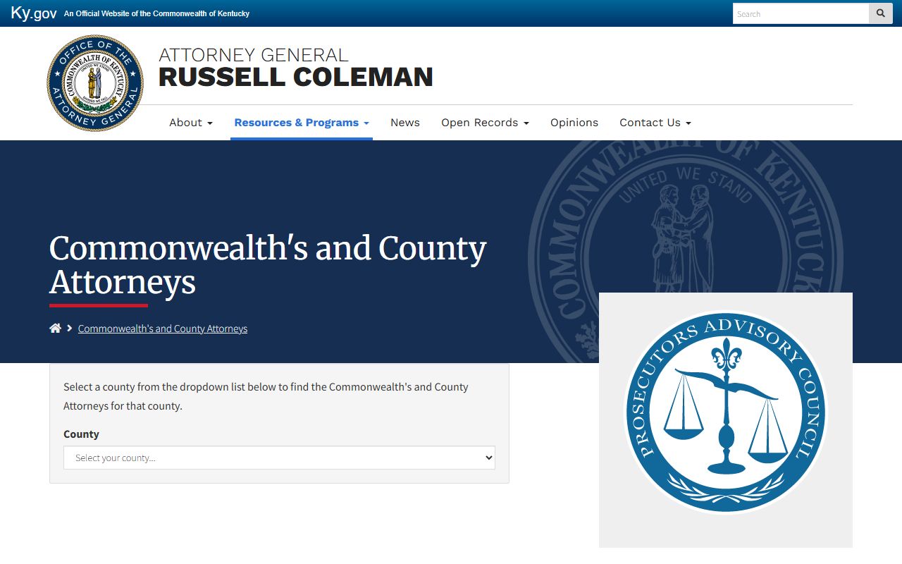 Johnson County traffic court records Kentucky prosecutor directory