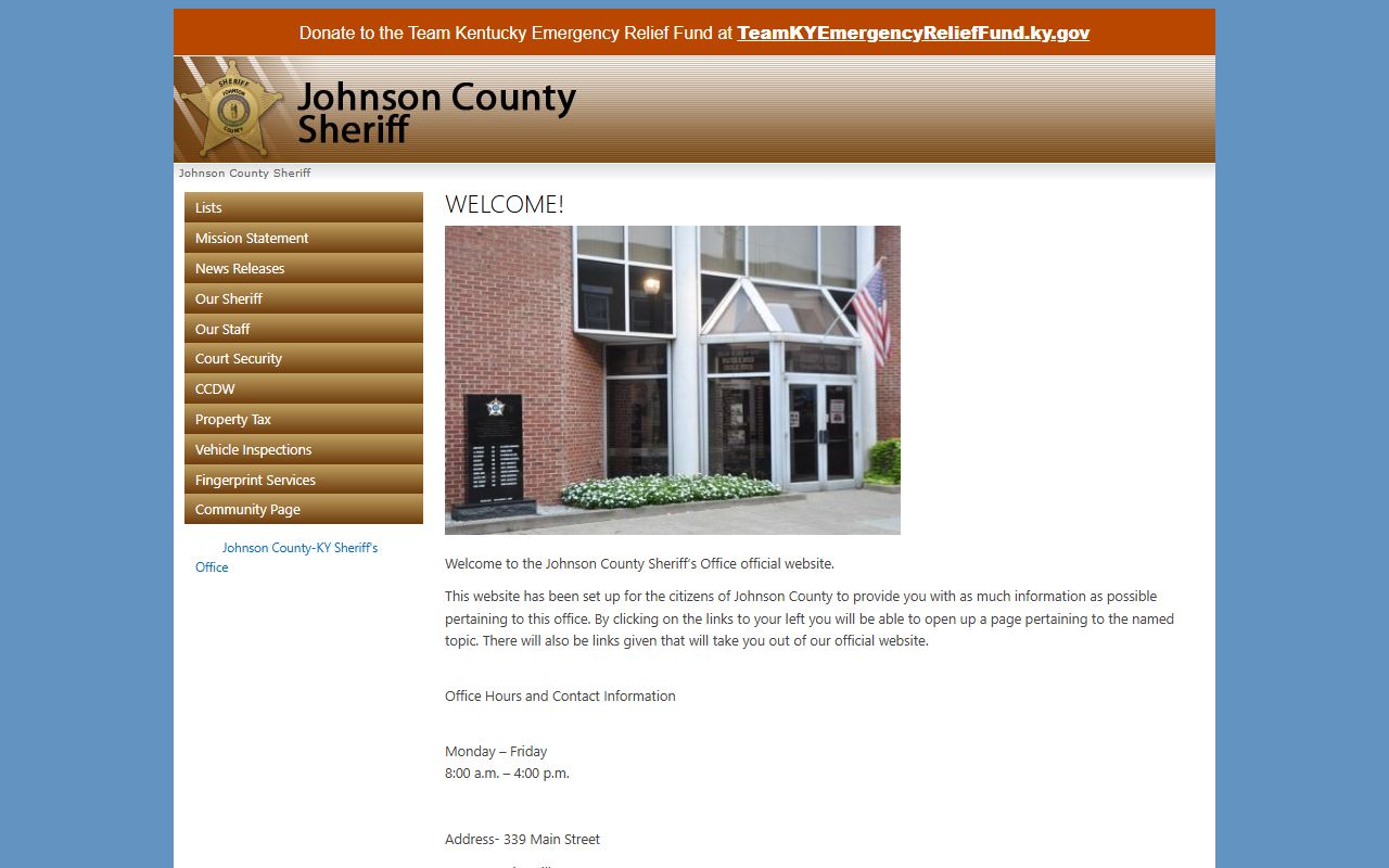 Johnson County warrant records sheriff website